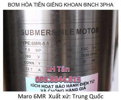 bơm hỏa tiễn 3 pha maro 6 inch