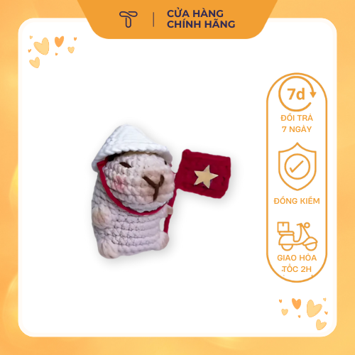 Chú chuột Capybara bằng len đáng yêu THETIS STORE (3).png
