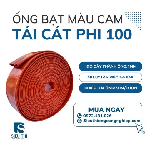 Ống bạt màu cam tải cát phi 100.jpg