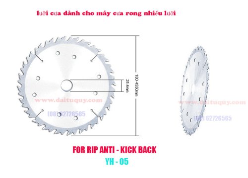 Nơi cung cấp lưỡi cưa dành cho máy cưa rong nhiều lưỡi giá rẻ tại TPHCM 