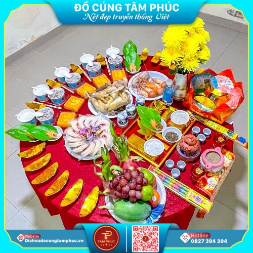 Xông trầm, Mâm cúng nhập trạch (3).jpg