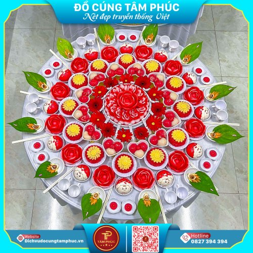 Bánh bao theo tuổi bé trên mâm cúng mụ. (1 of 6).jpg